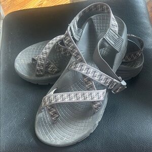 Chaco Gray and Black Sandals